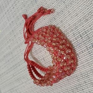 Handmade Crystal Crochet Bracelet Nwot